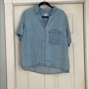 Levi's Blue Casual Button Down Shirt Relaxed Fit